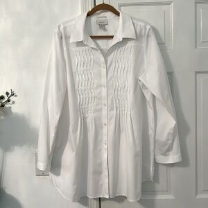 Chico’s No-Iron Button Down White